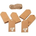 thumbnail image 1 of Etiquetas de regalo de 200 piezas Afortunado Kraft Rectangulares Sencillez, 1 of 5