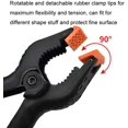 thumbnail image 3 of nipocaio 2 Pieces 6 Inch Photography Backdrop Clips Photography A Clips Woodworking Clamp, Black, 3 of 5