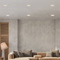 thumbnail image 6 of Maxxima 4 in. Slim Square Recessed Anti-Glare LED Downlight, Stone Gray Trim, Canless IC Rated, 1200 Lumens, 5 CCT 2700K-5000K, 6 of 10