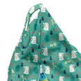 thumbnail image 5 of Easter Bunny Lounger Chair Bag, Continuous Rabbit Pattern Small Trees Flowers, High Capacity Storage with Handle Container, Lounger Size, Dark Seafoam Dark Indigo, by Ambesonne, 5 of 5