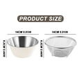 thumbnail image 4 of Strainer Set 304 Stainless Steel Colander Mixing Bowl – 2-Piece Small Bowl & Strainer for Berries, 4 of 9