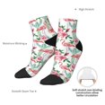 thumbnail image 6 of Pofeuu Flamingo Flower Print 30cm Socks, Adult Running Hiking Socks for Youth and Adult, 6 of 7