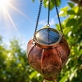 thumbnail image 6 of Solar Hot Air Balloon Lantern, Outdoor Hanging Solar Mushroom Lights, Metal Hanging Solar Lanterns Decorative LED Night Lights for Outside Wall, Patio, Pathway, 6 of 6