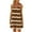 Coffee0, variant on Ankola Suspender Dress for Women Striped Patchwork Sleeveless T-Shirt Dress Crew Neck Pleated Sundress Casual Loose Summer Dresses
