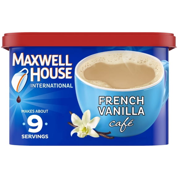 2X - Maxwell House International Vanilla Cafe Medium Roast Beverage Mix - 8.4 oz.