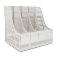 thumbnail image 1 of SAYEEC Desktop Magazine Holder Desk File Organizer 4 Compartments Vertical File Dividers Book Holder Frames Document Cabinet Rack Storage Organizer Box for Home Office School Black, 1 of 10