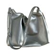 thumbnail image 1 of Jumpingount Bolso de mano versátil de PU sólido de moda coreana para todas las ocasiones bolsos de hombro de viaje de gran capacidad Bolsas de mensajero y de hombro Plata, 1 of 6