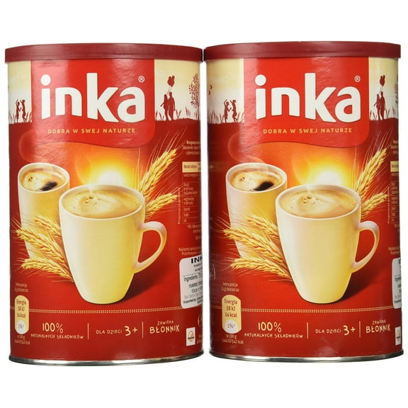 Inka 2 Cans of Instant Grain Coffee Drink 7oz Each