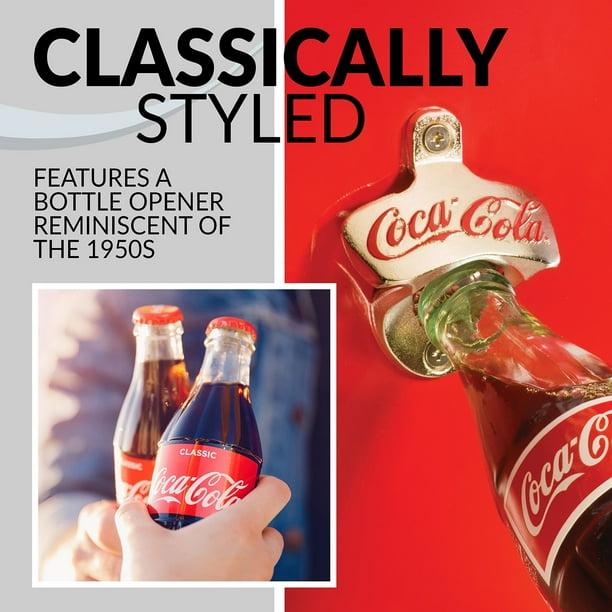 Coca-Cola 冷凍庫 2ドア 赤/白 Coca-Cola 3.2 Cu. Ft. Refrigerator With Freezer, Red