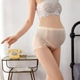 thumbnail image 4 of Hollow Out Solid Cotton Maternity Panties High Waist Pregnant Briefs Adjustable Lace Trim Maternity Underpants, 4 of 10