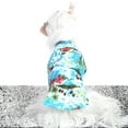 thumbnail image 4 of Hawaiian Dog Shirt, Coconut Tree Print Puppy Clothes Dog Apparel For Small Dog Cat, 4 of 7