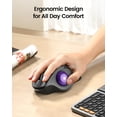 thumbnail image 3 of Ratón Trackball inalámbrico ProtoArc EM01NL Bluetooth Púrpura, 3 of 7