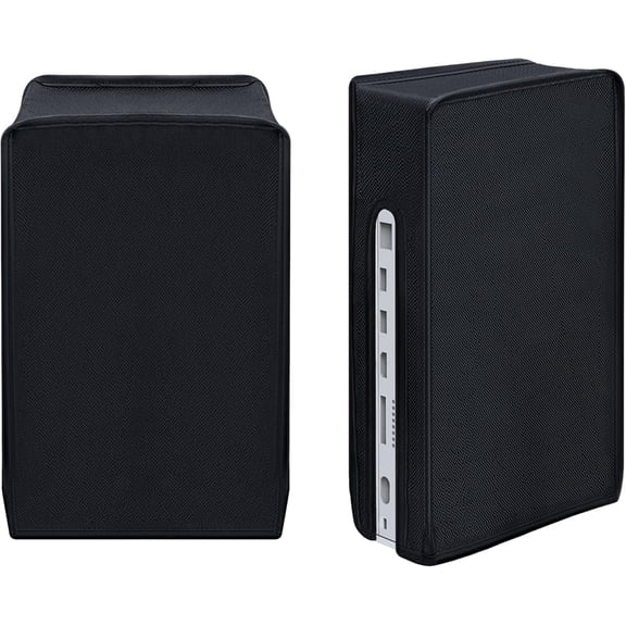 OWNTIDE Dust Cover for Xbox Series S Console - Waterproof, Easy Cable Access, Black Protective Case