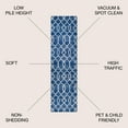 thumbnail image 4 of JONATHAN Y MOROCCAN HYPE 2 x 8 Runner Rug, Asilah Ogee Fretwork - Blue/Gray, MOH104B-28, 4 of 9