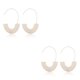 thumbnail image 2 of Jumpingount 1 par de pendientes Multicolor con estampado de leopardo, gotas para las orejas, colgante para las orejas, accesorios para mujeres, blanco 2Conjunto, 2 of 6