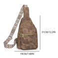 thumbnail image 2 of Fanny Packs para mujeres y hombres bolso de hombro de cuero PU para el trabajo diario compras viajes, 2 of 4