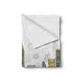 thumbnail image 2 of Seattle Skyline Soft Flannel Fleece Blanket, Computer Graphics Layout of Urban Setting Elements with Cursive Typography, Cozy Plush for Indoor and Outdoor Use, 50" x 60", Multicolor, by Ambesonne, 2 of 6