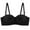 Black, variant on Women's Solid Color Bra with Detachable Strap, Strapless Back Buckle Breathable and Comfortable No Underwire Underwear Bra Black L