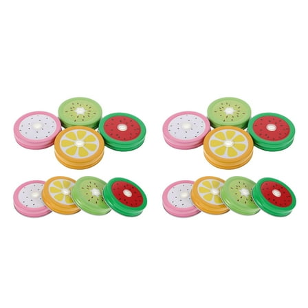 16 pcs  Mason Jar Lids With Straw Hole For Replacements Seal Mason Jar Lid Mason Jar Leak-Proof Lid Leak-Proof Mason Jar Lids