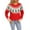 Red, variant on Fengactive Women's Christmas Tree Graphic Knitted Sweater Long Sleeve Pullover Tops Crewneck Loose Fit Sweater