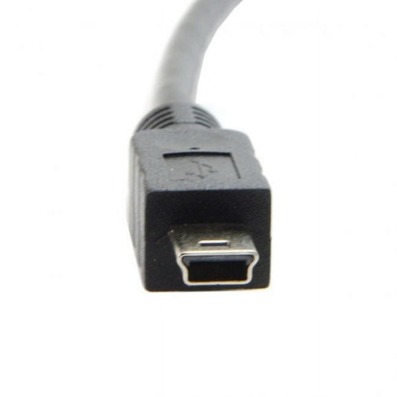 FVH Panel Mount Type Mini USB 5Pin Male to Female Extension Adapter Cable with Screws 50cm