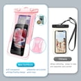 thumbnail image 5 of MATEPROX Waterproof Phone Case, Floating Water Proof Phone Pouch with Lanyard up to 6.9‘’ for Swimming Skiing Drifting-Pink, 5 of 7