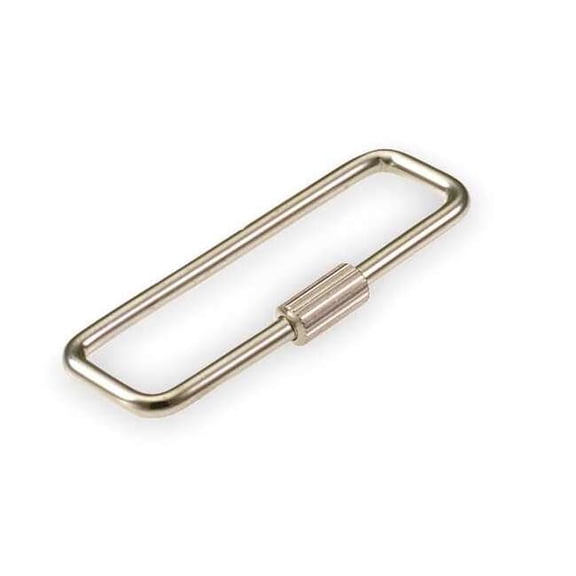 Lucky Line Threaded Sleeve Key Ring,Gray,Metal,PK25 7020025