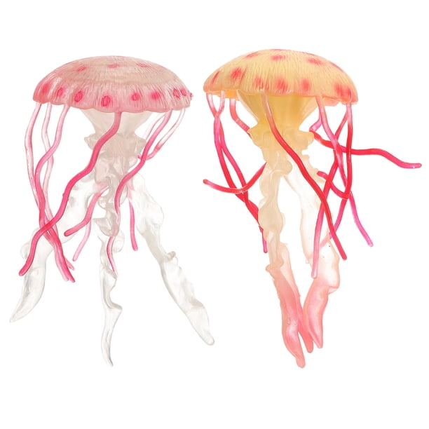 GOOHOCHY 2pcs Desktop Jellyfish Sea Decors Toys Decorative Jellyfish Modelos de medusas decorativas