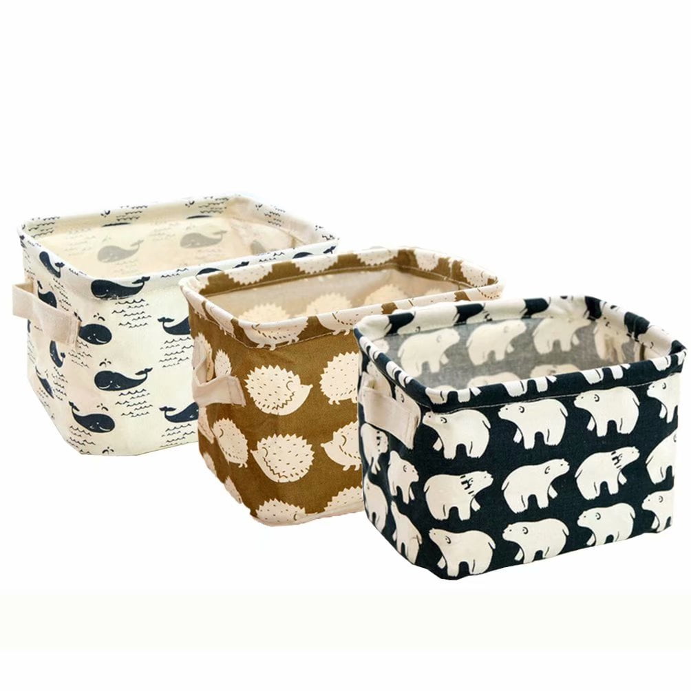 Cats Kangaroo Walk Toy Storage Bins Extra Large Collapsible Cotton Canvas Storage Baskets • Toys Organiser for Kids Baby • Seashell White perhaps dont combine! Dogs