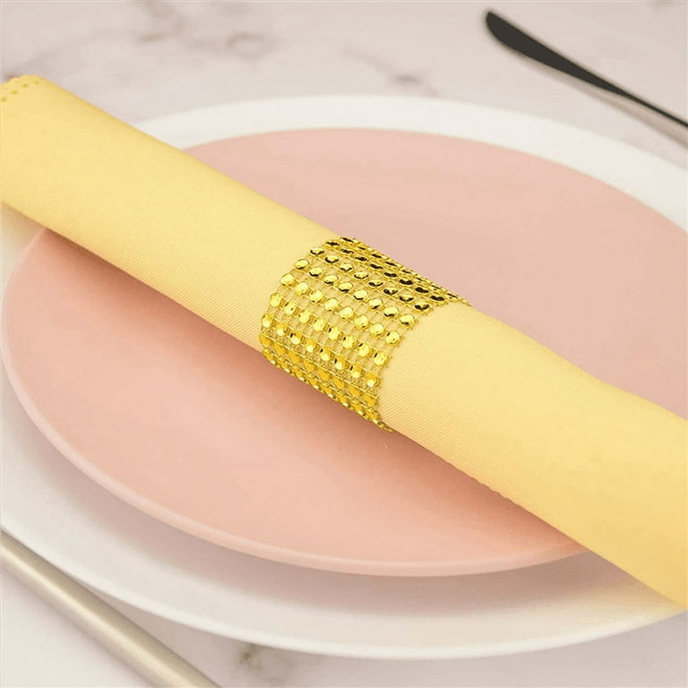 Gold self adhesive napkin bands sale