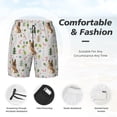 thumbnail image 6 of Picia German Shepherd Dog pattern Mens Swim Trunks with Compression Liner Stretch Beach Shorts Quick Dry with Zipper Pockets No-Chafing Board Shorts-3X-Large, 6 of 9