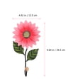 thumbnail image 2 of Gancho colgante con forma de flor, artesanía de hierro, colgante con forma de flor para el hogar, 2 of 7