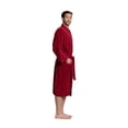 thumbnail image 4 of Turkuoise Men's Terry Cloth Robe 100% Premium Turkish Cotton Terry Kimono Collar, 4 of 5