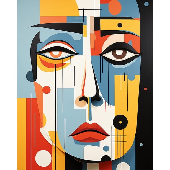 Paint by Numbers for Adults Kids Beginner Geometric Beauty DIY Acrylic Painting by Numbers Kits with Brushes Acrylic Pigment Home Decoration Gifts 16 x 20 inch