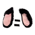 thumbnail image 1 of Orejas de conejo decorativas para casco, accesorios de ciclismo, adorables orejas de conejo fáciles de pegar con para motocicleta, montar en Negro, 1 of 8