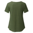 thumbnail image 4 of Tejiojio Maternity/Labor/Nursing Clothing Clearance Summer Women Maternity Clothes Round Neck Short Sleeve Ruffle Fold Pregnant Tops, 4 of 6