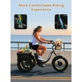 thumbnail image 5 of QRONGE Electric Tricycle for Adults 960W 50Miles Range 20 mph 20" Fat Tire Electric Trike 36V 15AH Battery Etrike 3 Wheel Electric Bike Step-Thru Mountain E Bike for Farm Work Travel, UL2849 by SGS, 5 of 9