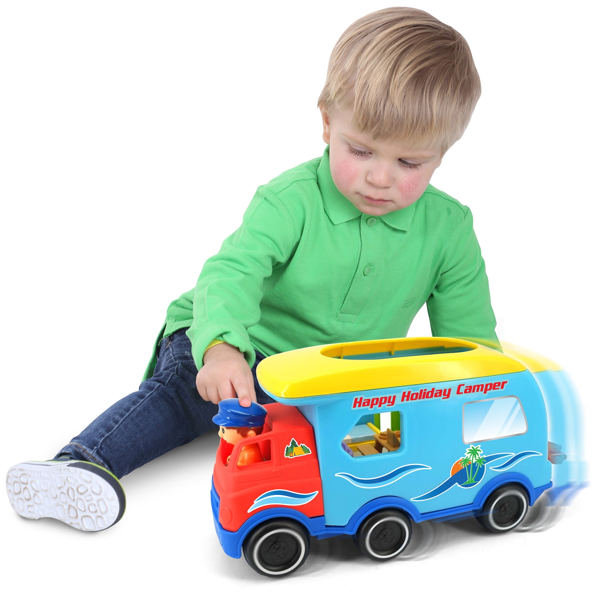 JUMP AND SING HAPPY TV他 dwe Kiddieland: Light & Sound: Activity Happy Camper - Motorized