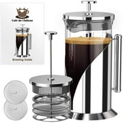 Original French Press Coffee & Tea Maker - 34oz Versatile Press with 4 Level Filtration, BPA Free - Easy Use, Easy Clean - Brews Rich Coffee and Loose Leaf Tea - Dishwasher Safe -