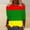 ♔173-Multicolor, variant on Women's Casual Tee - Round Neck Short Sleeve Loose Top, Summer Blouse, Cute Cultural Print