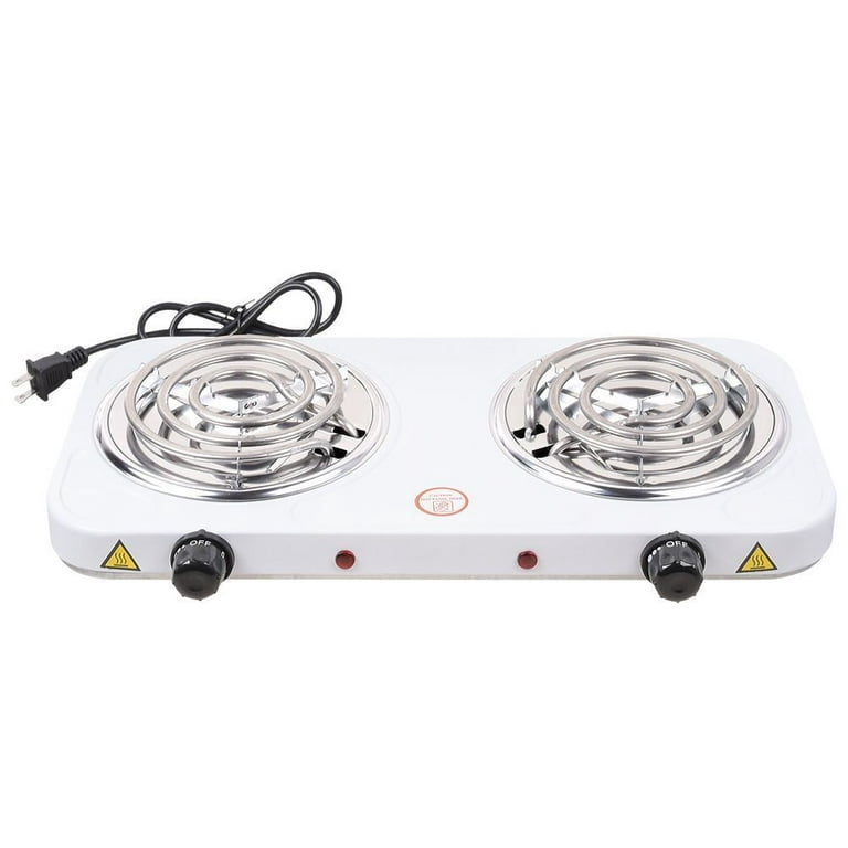 Great Choice Products GCP-1123-6584719 Portable Camping Cooking Stove Dorm  Electric Double Burner Hot Plate Heating