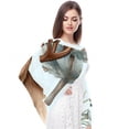 thumbnail image 4 of Christmas Deer Light and Breathable Chiffon Yarn Silk Scarf - Translucent 180*73 Size for Women, 4 of 6