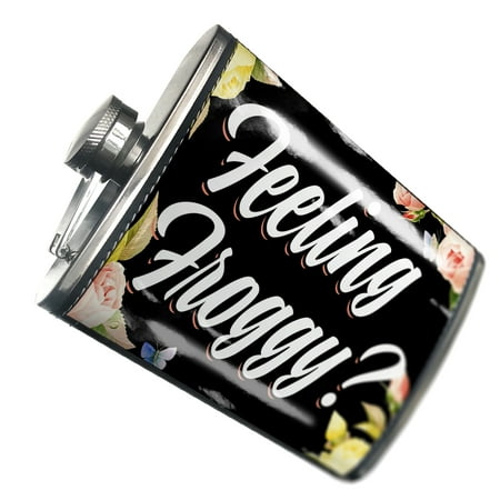 

NEONBLOND Flask Floral Border Feeling Froggy