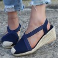 thumbnail image 1 of Mujeres Empalme Grueso Inferior Talón inclinado Cómodo Cabeza redonda Zapatos casuales de tela Wmkox8yii sa2788, 1 of 8