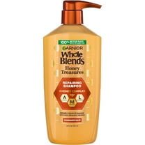 Garnier Whole Blends Honey Treasures Repairing Shampoo for Dry, Damaged Hair, 28 fl oz