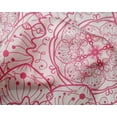 thumbnail image 4 of oneOone Silk Tabby Pink Fabric Artistic Mandala Craft Projects Decor Fabric Printed By The Yard 42 Inch Wide, 4 of 4