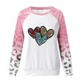 thumbnail image 3 of Gibobby Divertidas Sudaderas Sudadera casual de manga larga con cuello redondo y estampado de amor del día de San Valentín para mujer (estilo 2)(Aqua, M), 3 of 4