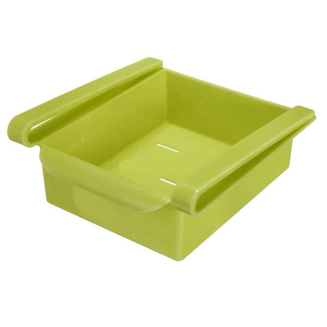Wdftyju Slide Kitchen Nevera Congelador Ahorro de espacio Organizador Estante de almacenamiento (Verde) Wdftyju 1lu0zk0bg8bx4ne7D02