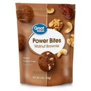Great Value Walnut Brownie Power Bites, 4 oz