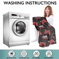 thumbnail image 6 of Wearable Oversized Blanket,Red Controllers Games Icons Black Pattern Wearable Blanket Hoodie for Adults,Cozy Hooded Blankets with Super Pockets,Super Warm Fuzzy Pullover for Women & Men, 6 of 6